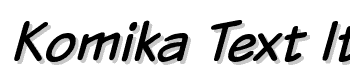 Komika-Text-Italic font